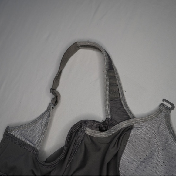 Glamorise Charcoal and Light Gray Sports Bra - Picture 3 of 4
